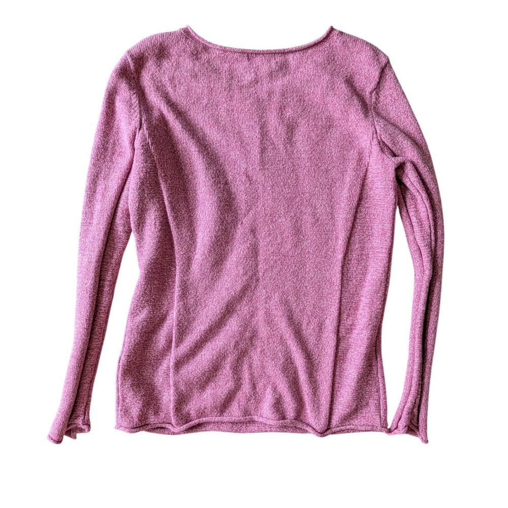 Sundance Women's Homestead Henley Sweater Pink Silk Blend Knit Top- Size S - Picture 3 of 7